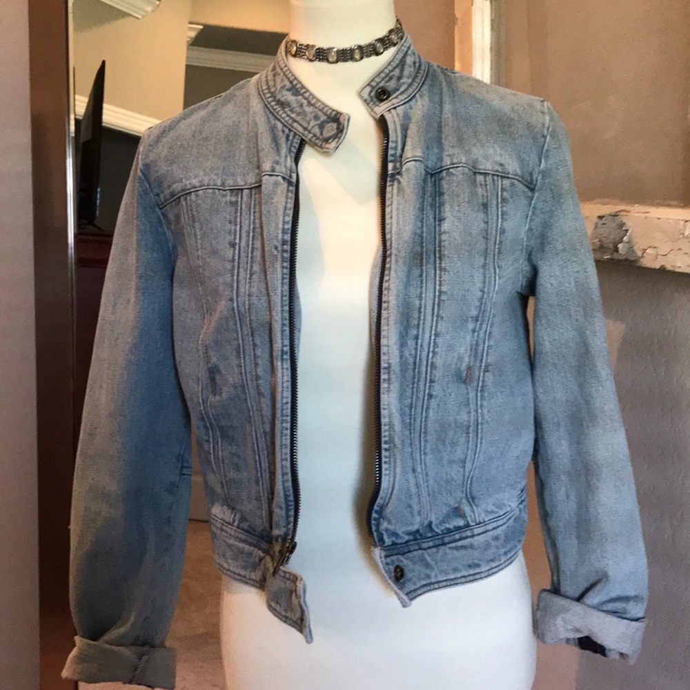 denim motto jacket